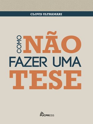 cover image of Como não fazer uma tese